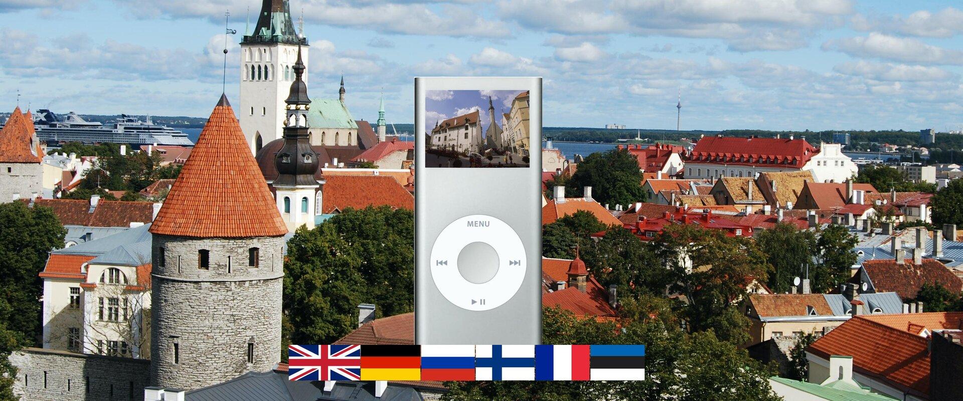 A walking tour with audio guide in the Old Town of Tallinn. Rent an iPod for up to 24 hours!