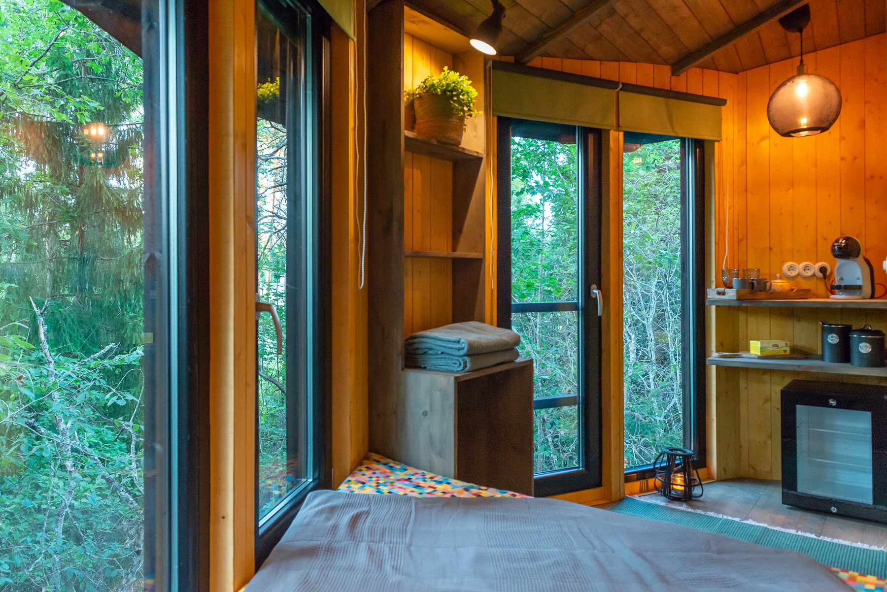 Tree house sauna