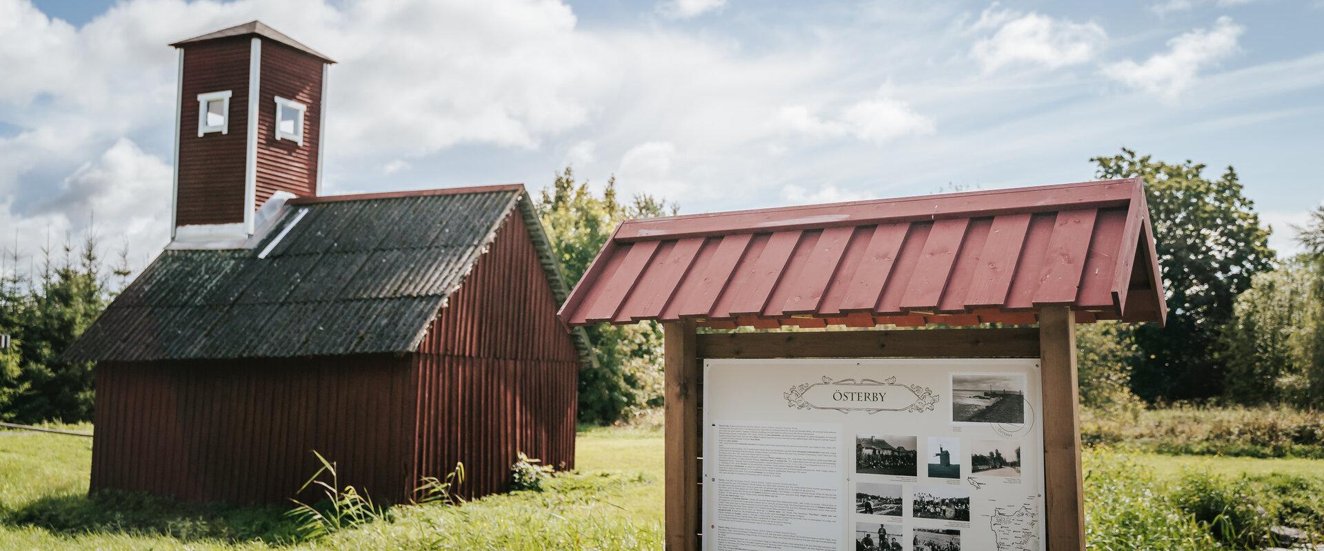 Österby infostend, kus saab rohkem lugeda piirkonna kohta