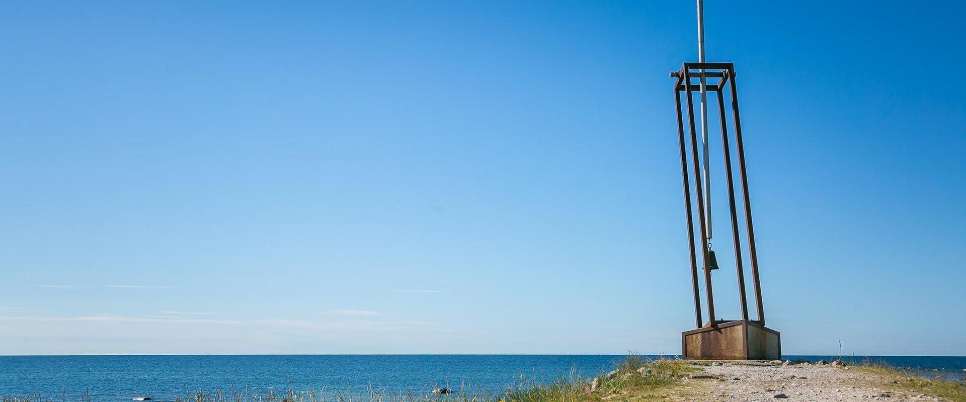 The memorial to the victims of the Estonia disaster