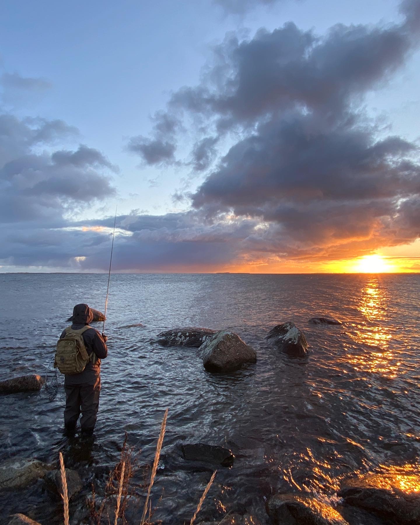 Meriforelli püük meres kahlates