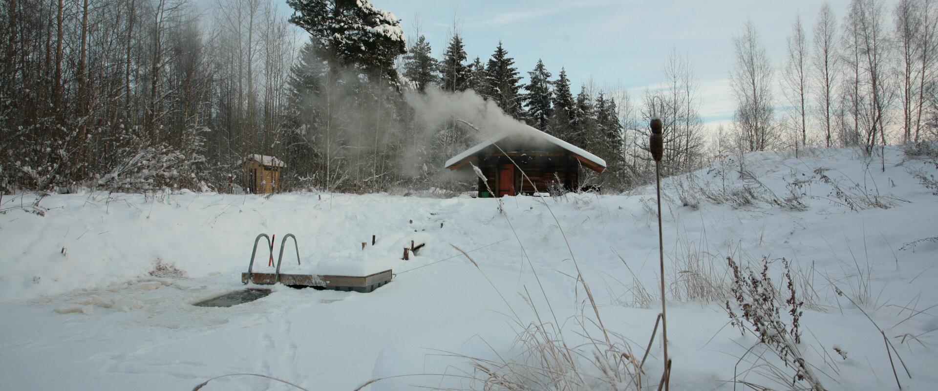 Rauchsauna in der Jantsu-Farm im Landkreis Tartu