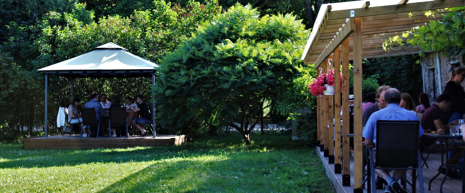 Wine terrace of the Järiste Winery in Tartumaa