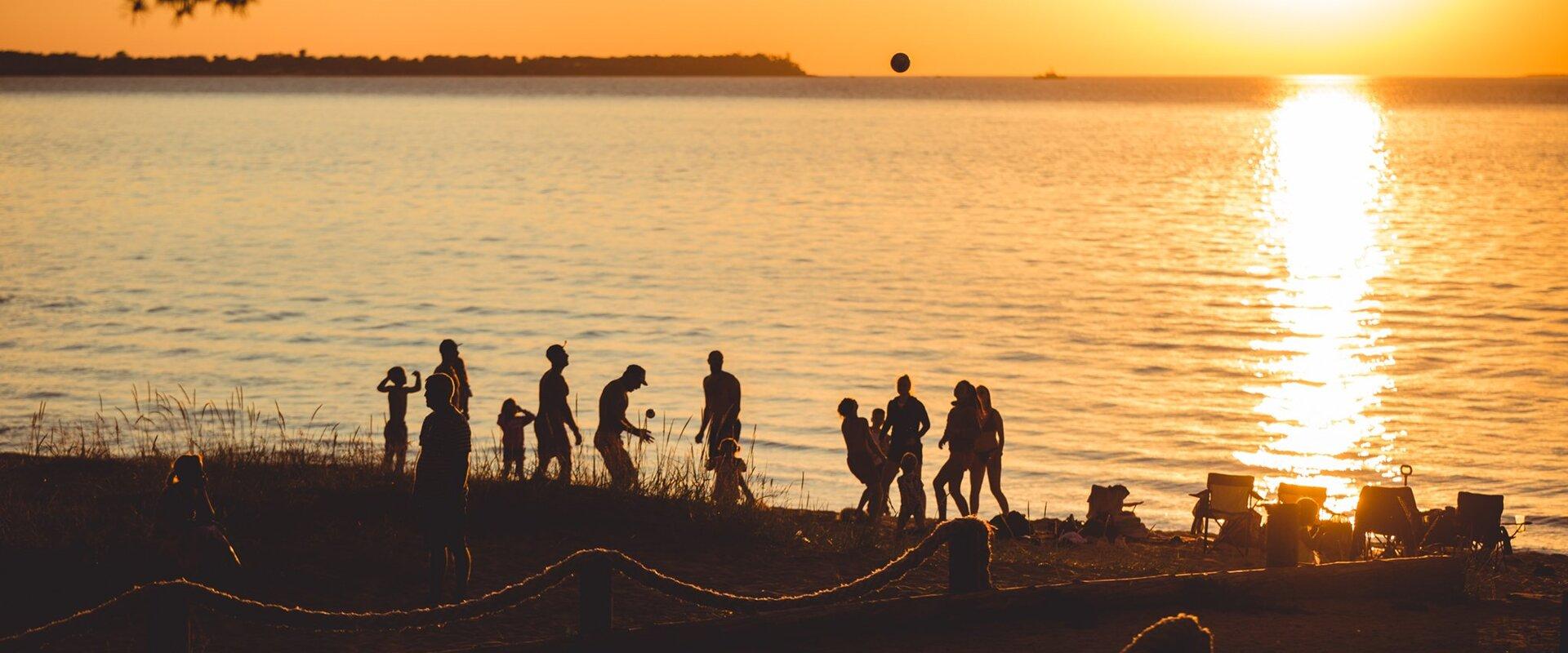 Strand Valkla am Abend