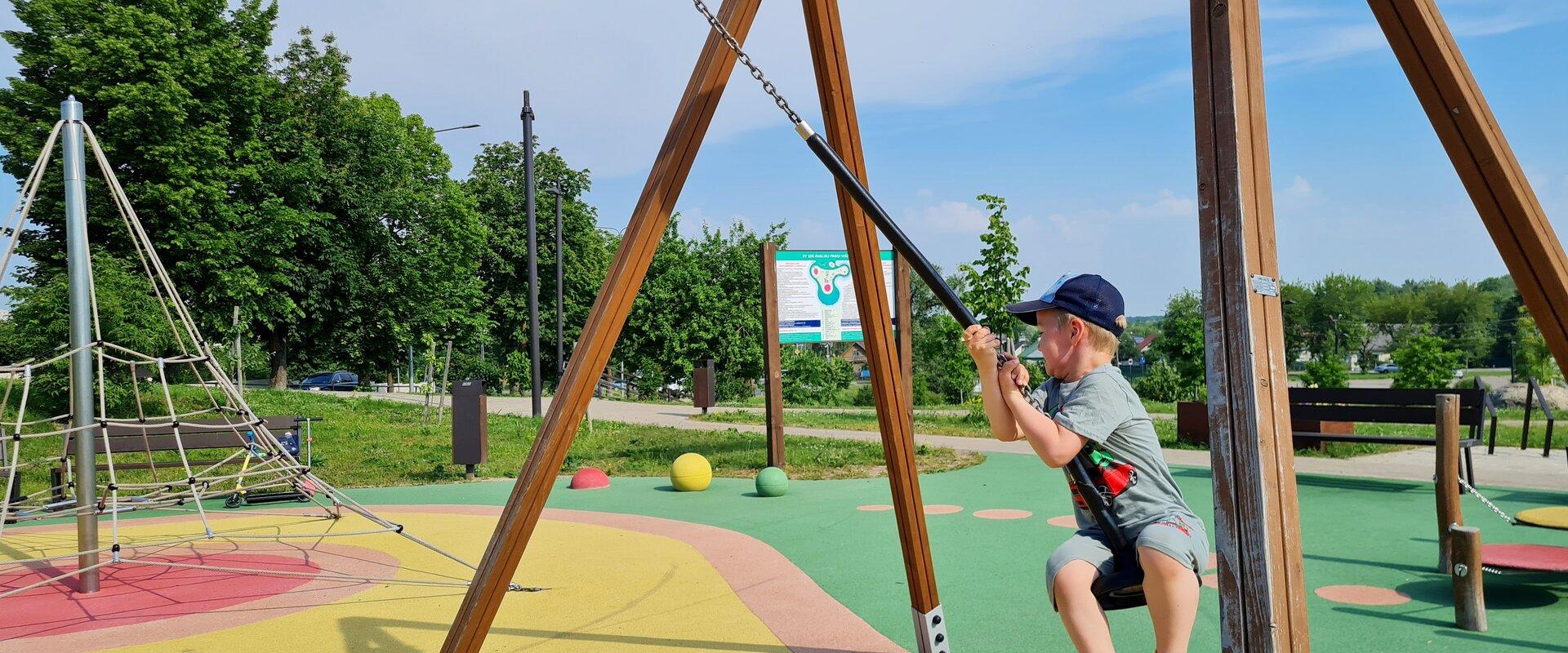 Playground in EV100 public park