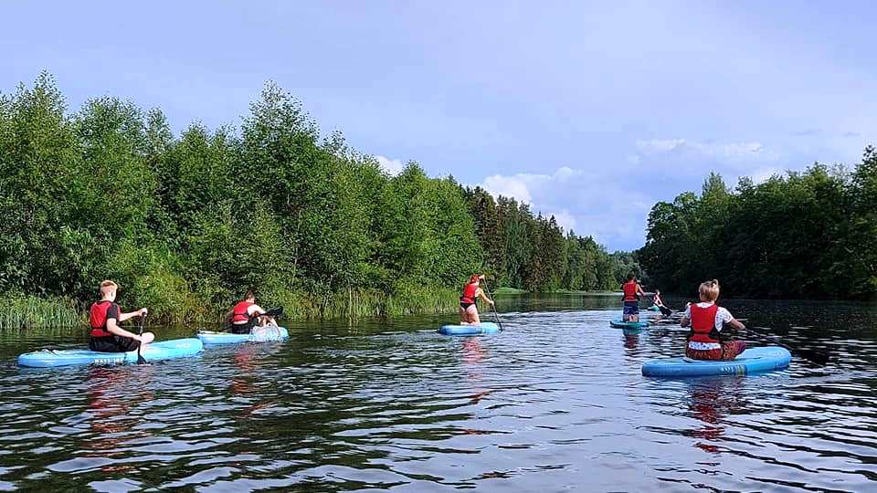 SUP adventure in Tapa on Valgejõgi River