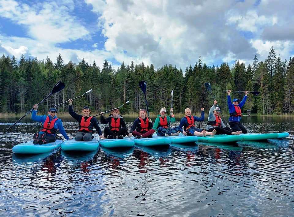 SUP adventure in Tapa on Valgejõgi River