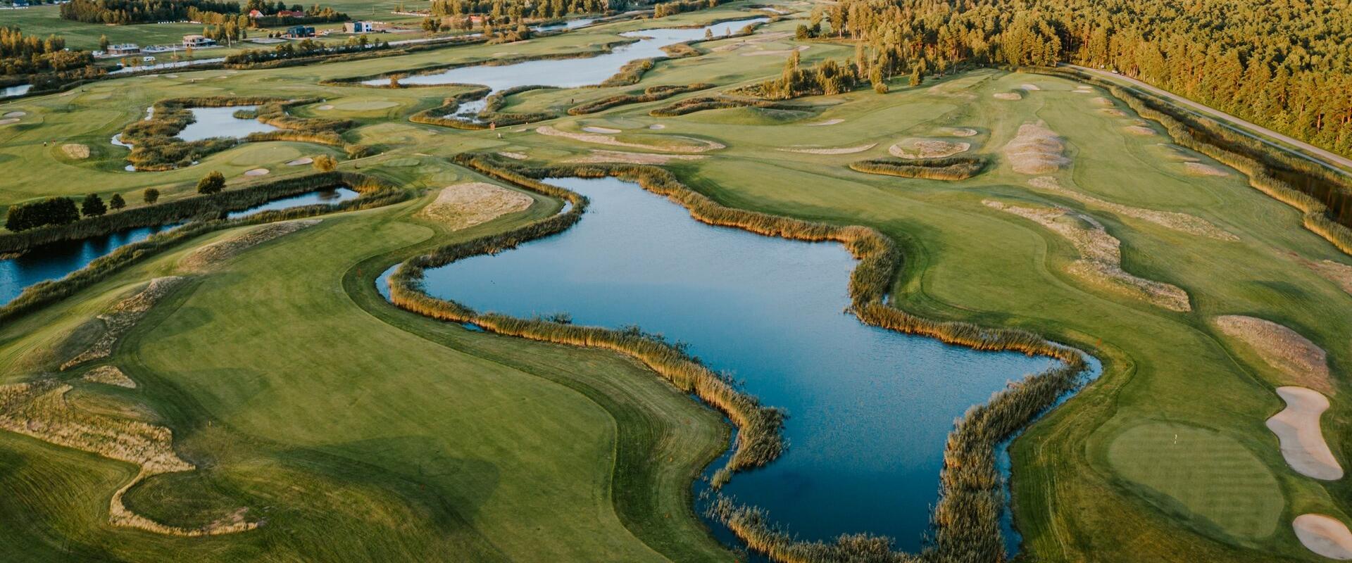 White Beach Golf aerial