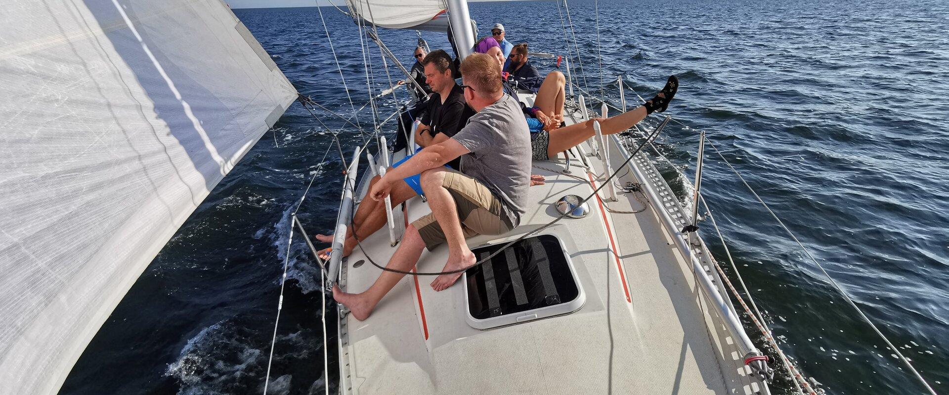 Seikle Vabaks dewberry picking trip with a sailboat to Sorgu island
