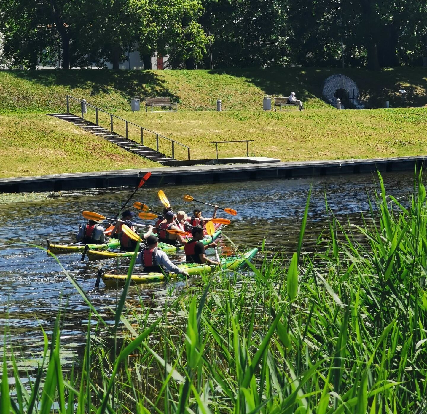 Kajakwanderung in der Bucht von Pärnu