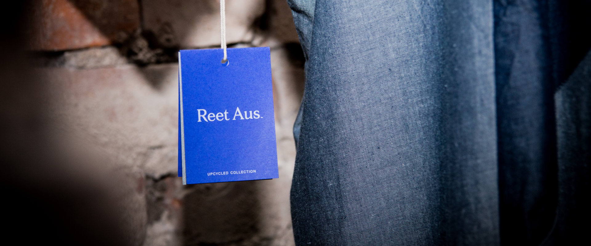 Reet Aus Upcycled collection hangtag