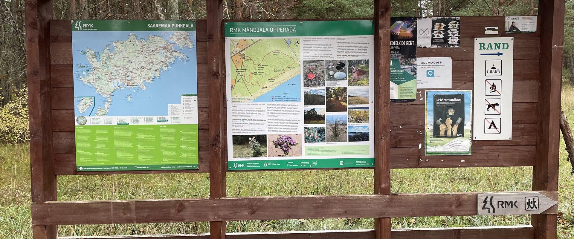 Mändjala Study Trail, information board