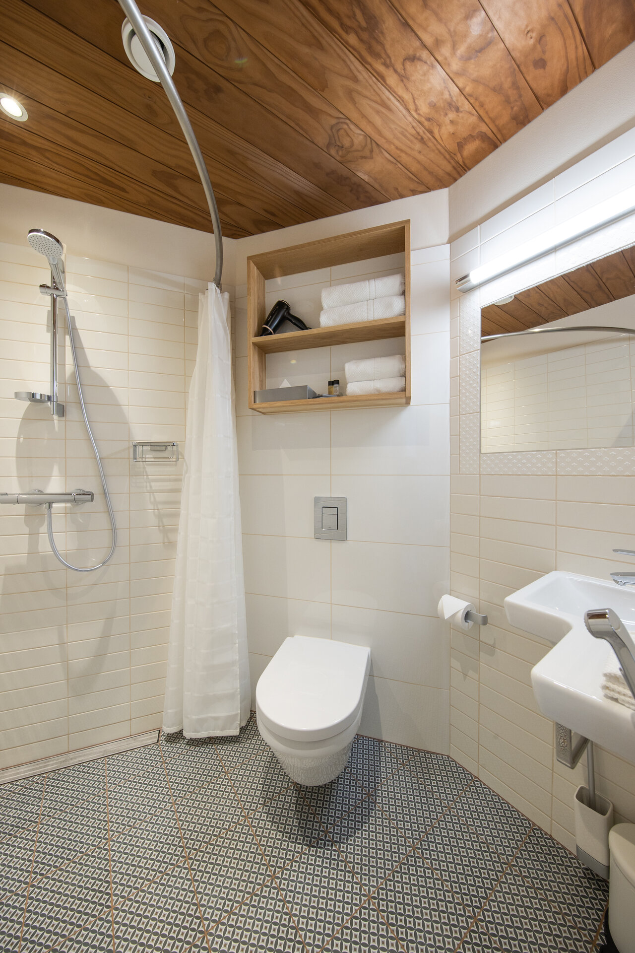 Badezimmer im Gästehaus Aasa