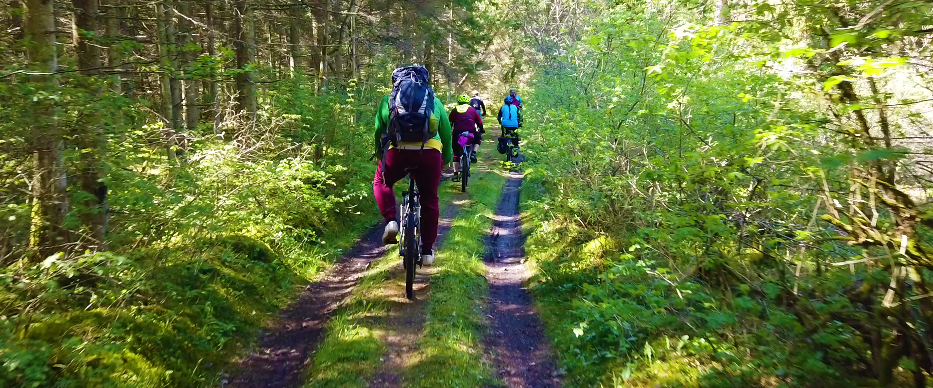 An exciting bike tour around Vormsi with a support vehicle