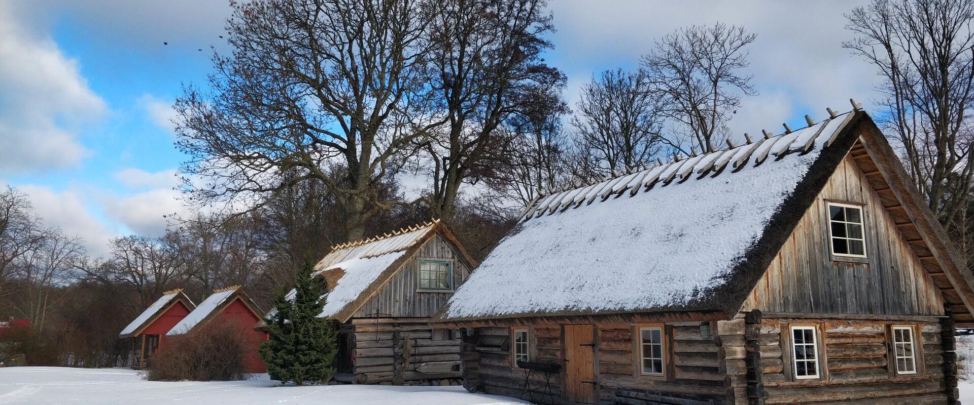 Liise Farm cottages in winter