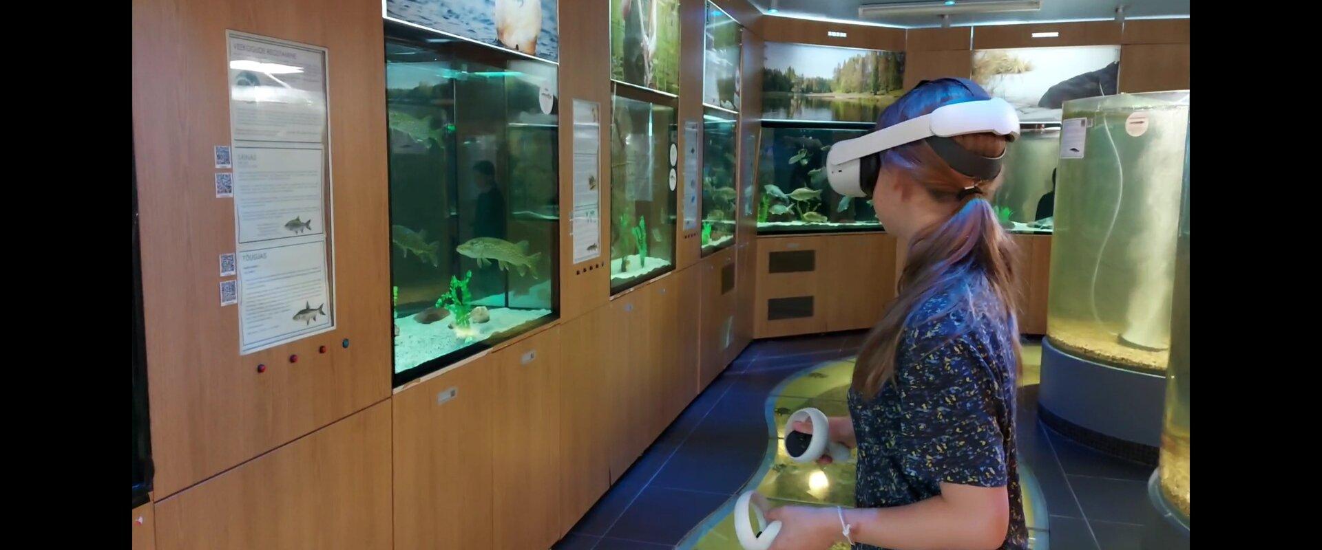 Järvemuuseum Võrtsjärv virtuaalreaalsus VR lapsed kalad elamus akva:rium muuseum