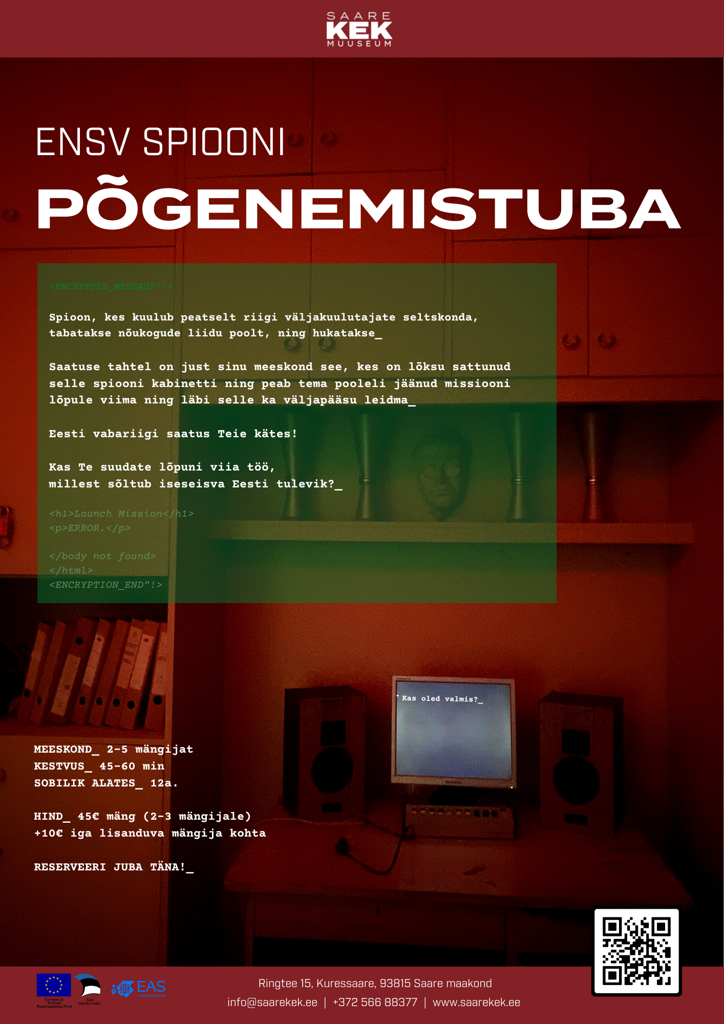 Põgenemistuba/ Escape room