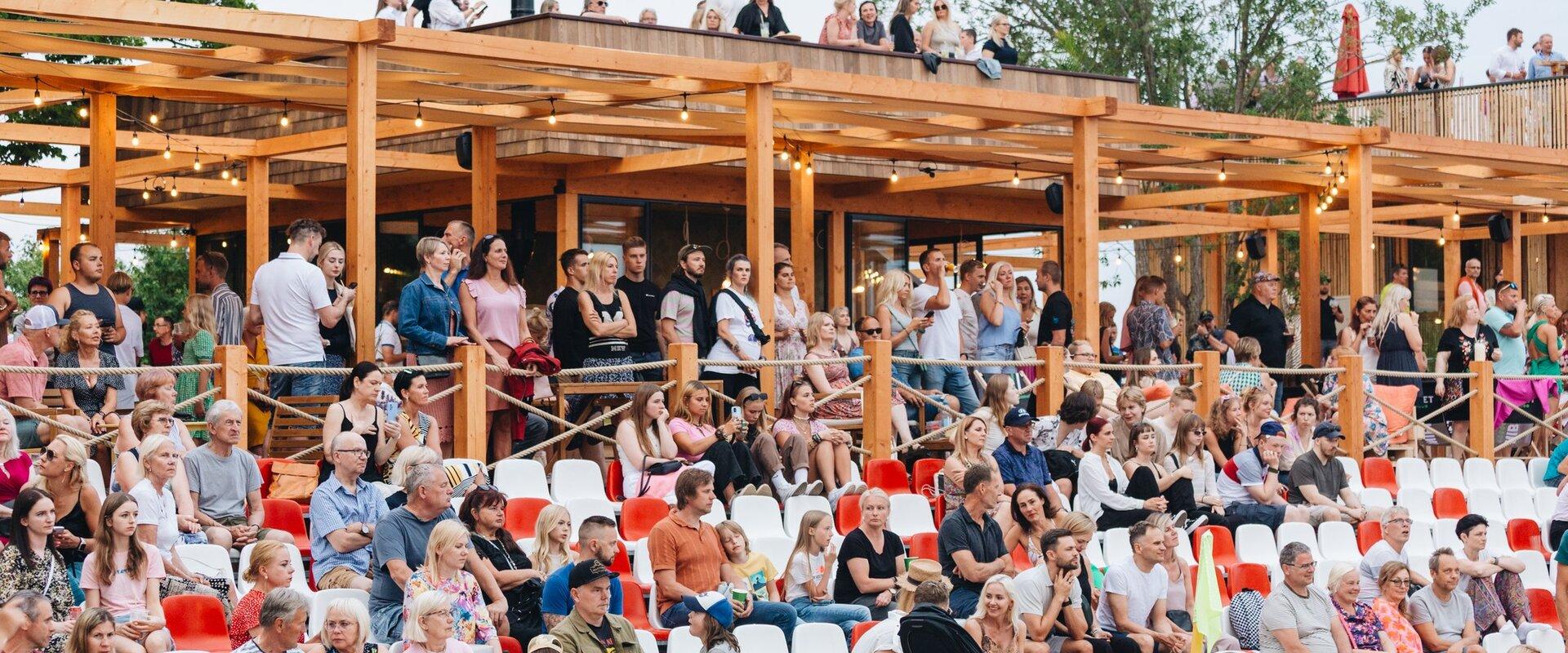 Sportübertragung des Strandsportbereichs Pärnu Beach Arena