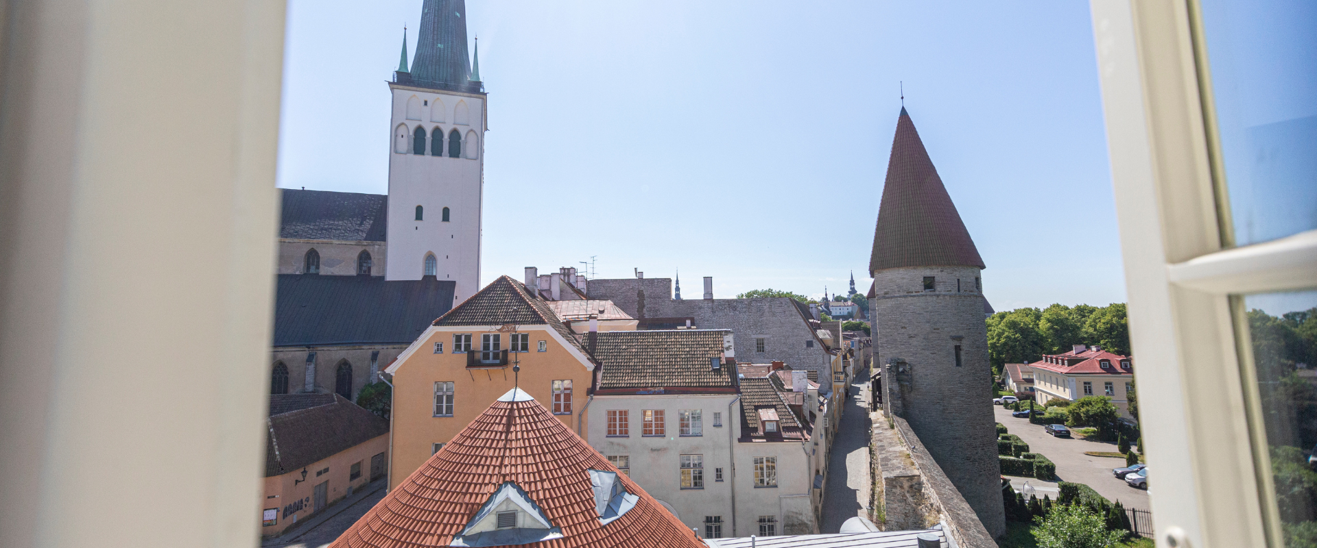 Rija Old Town Hotel, Blick auf die Altstadt von Tallinn