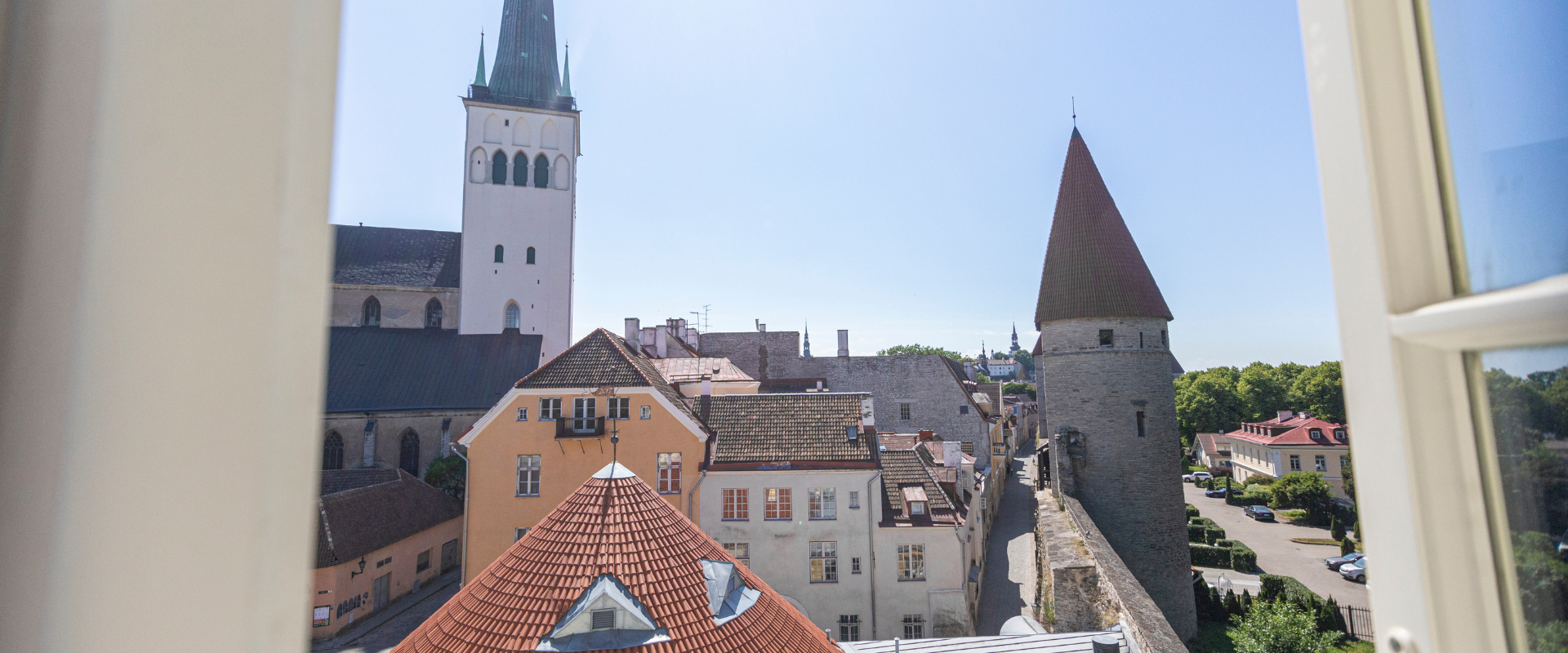 Rija Old Town hotellista näkymä Tallinnan vanhalle kaupungille