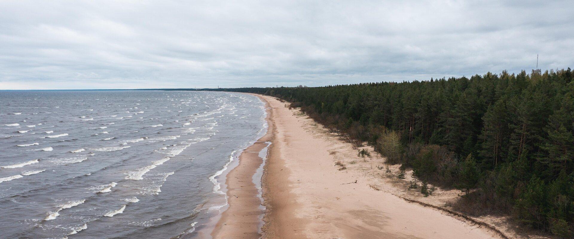 Narva-Jõesuu beach is covered with fine sand and lined with a pine forest. Its also well-known for its unique natural environment and is the longest b