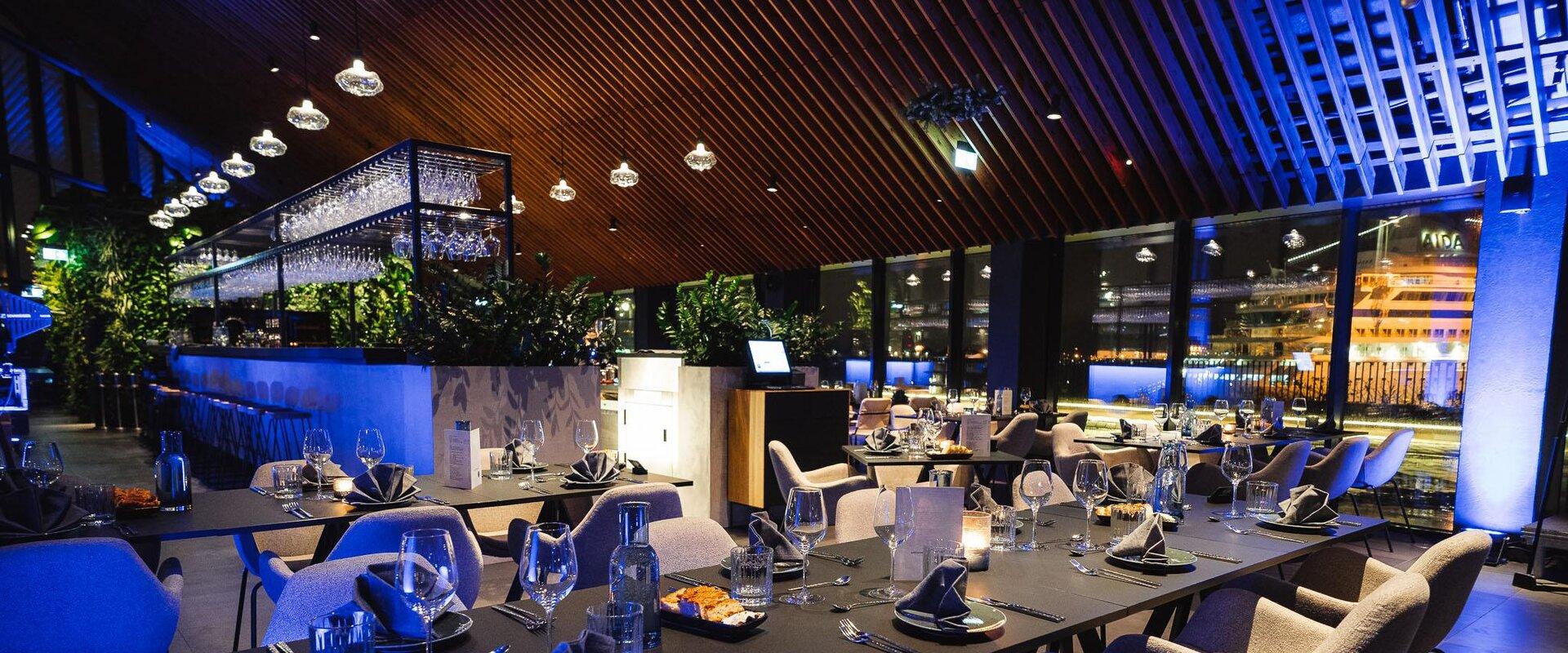 Restaurant Ocean 11, located in the Rooftop Promenade of the Cruise Ship Terminal, has the best sea view in Tallinn. In addition to the amazing view, 