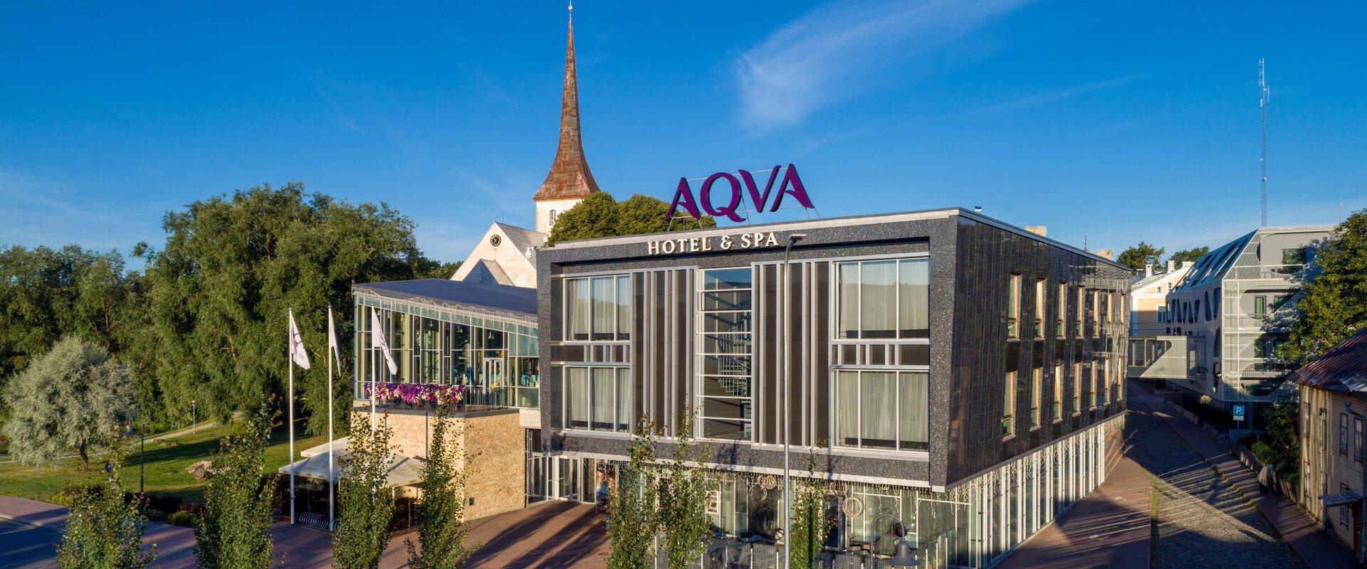 AQVA Hotel & Spa is located in the centre of Rakvere, at the foot of the historical castle. There are 120 rooms, a water and sauna centre, a gym, a co