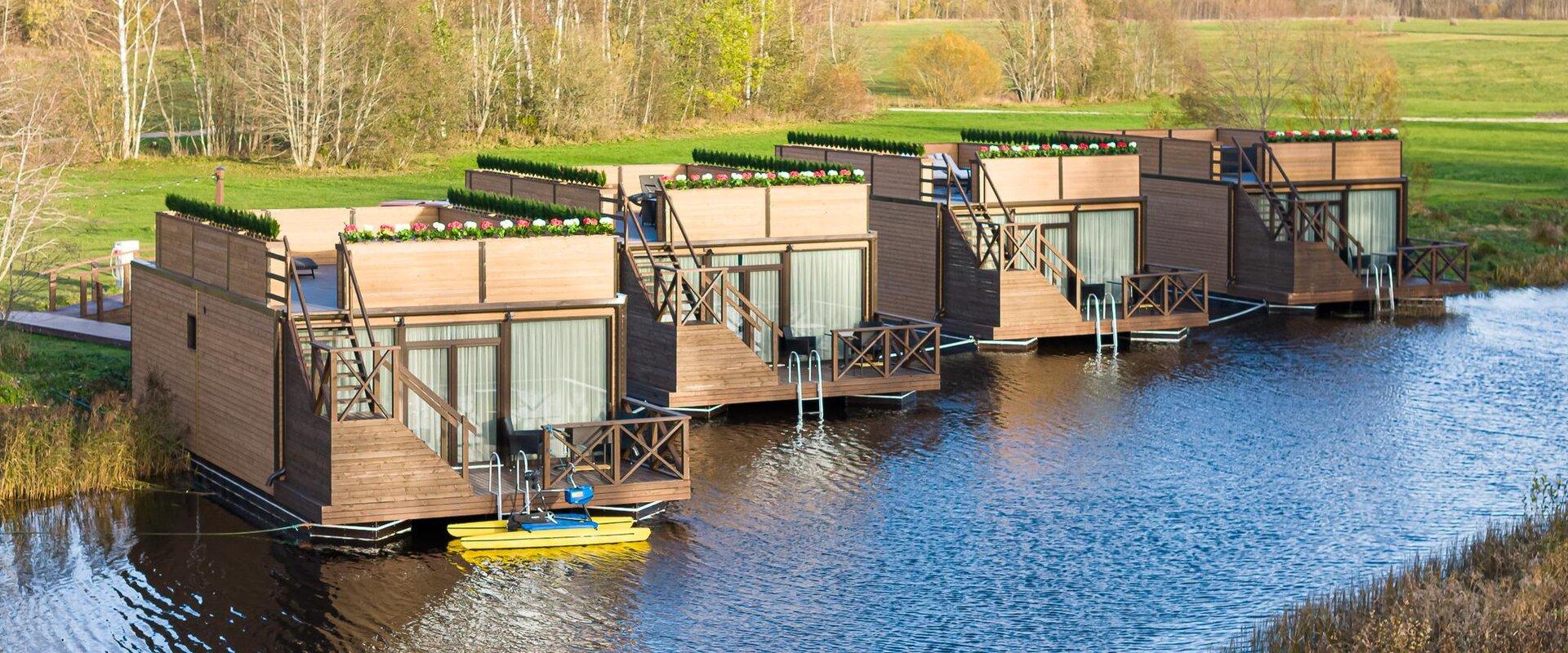 There are now 4 new Raft Villas in the unique floating Parveküla village in Estonia. Perfect for both couples and families. Raft villas are intended f