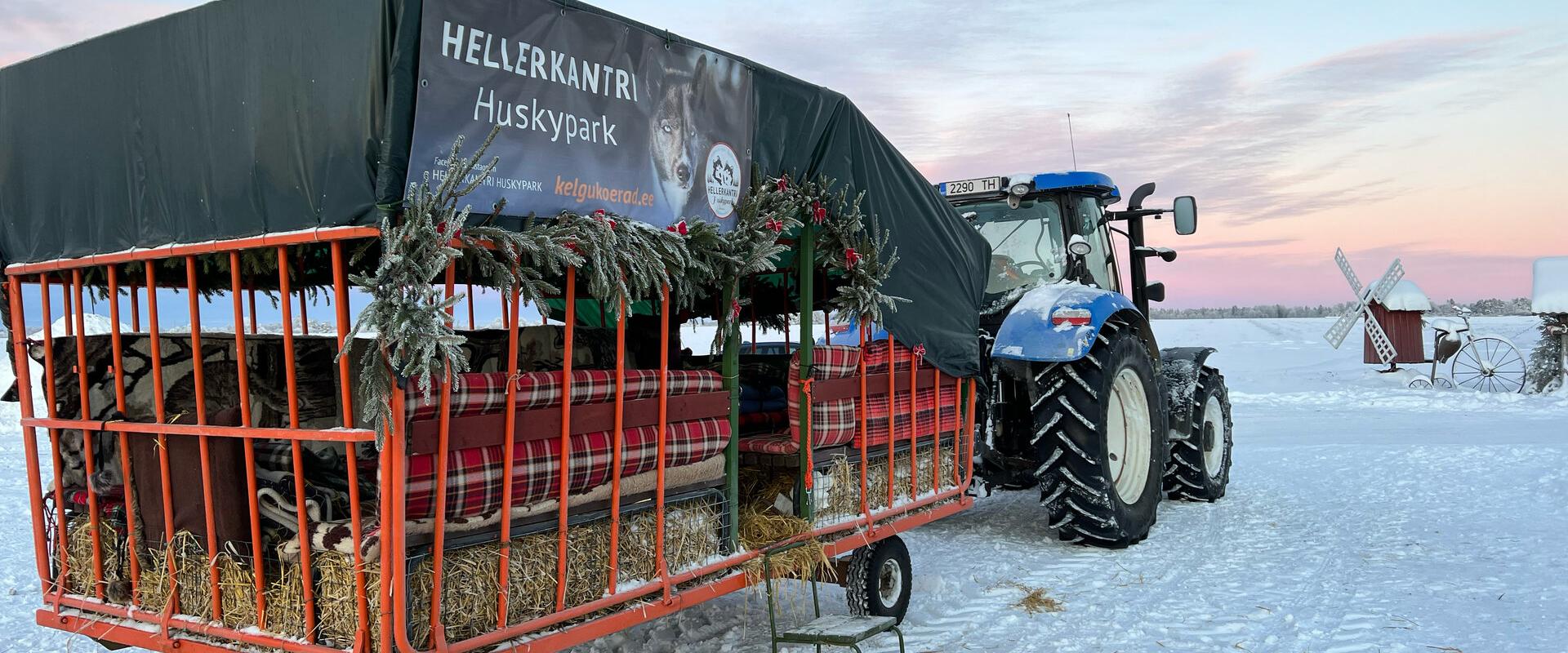 Huskypargi kelgukoerte jõulumaa perepäev 9. ja 16.detsembril