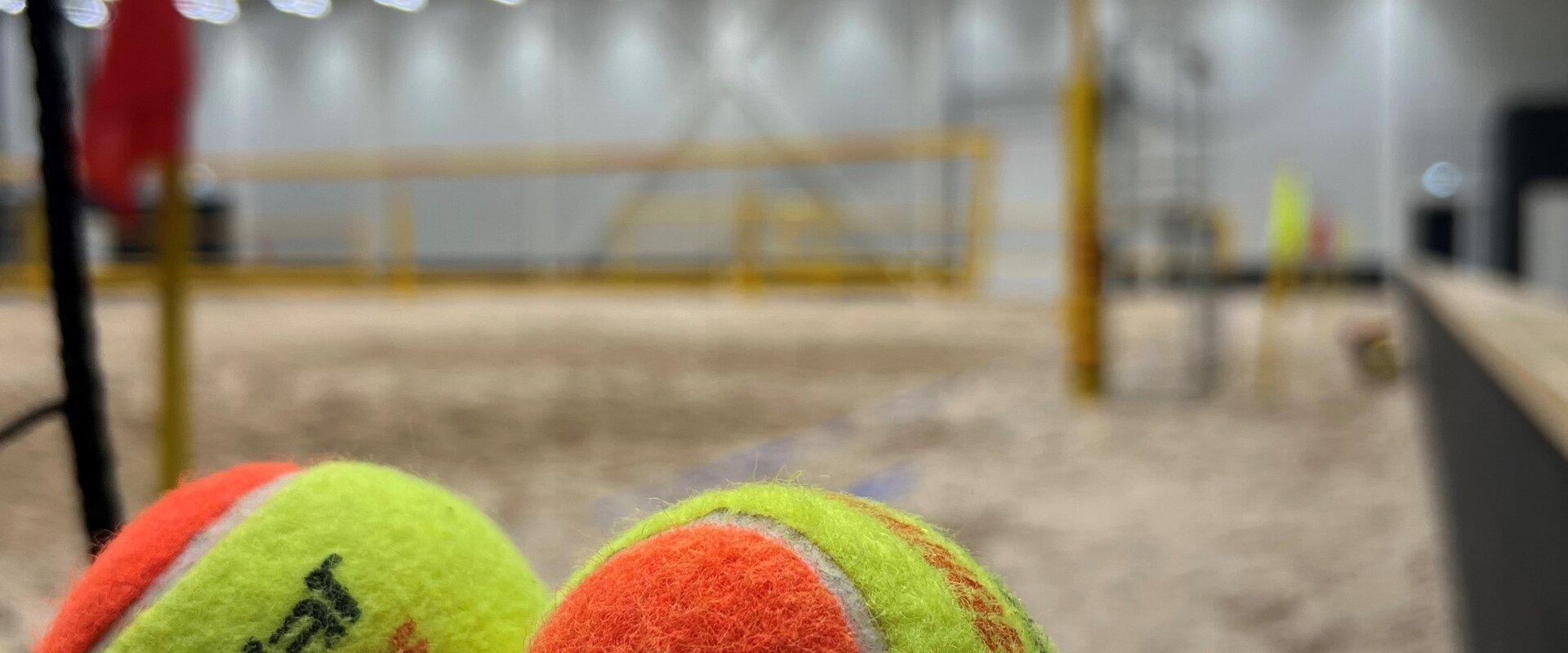 Jõulumäe indoor beach arena and sand courts, beach tennis