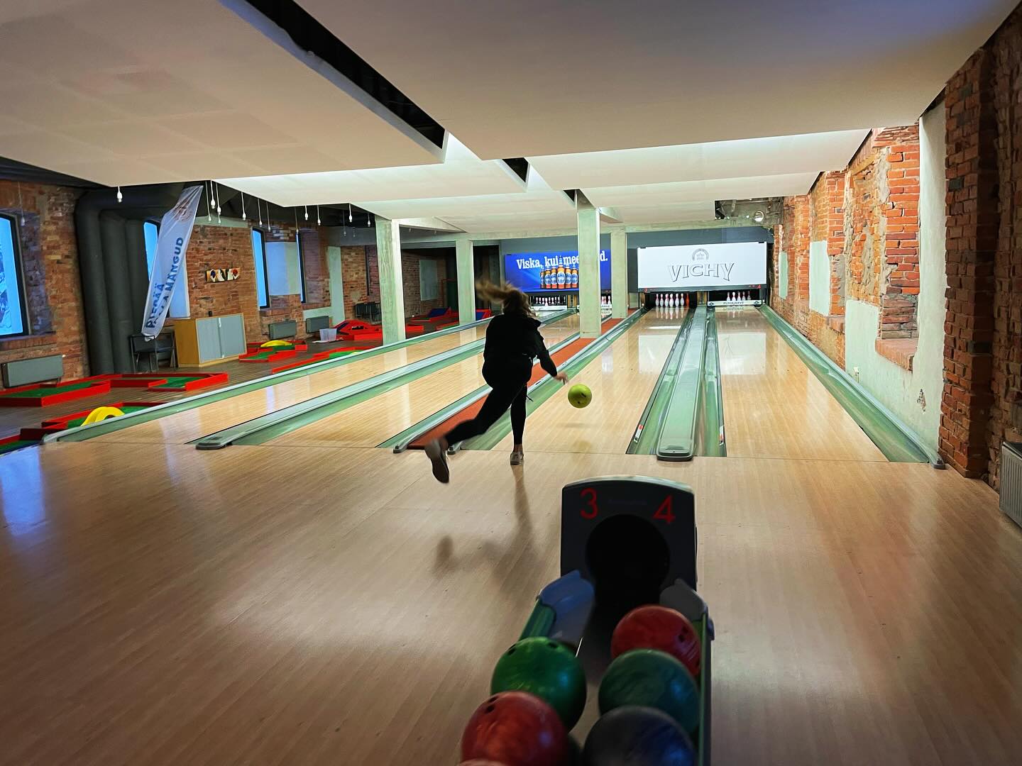 Bowlingsaal bei Pühajärve Spa & Ferienressort