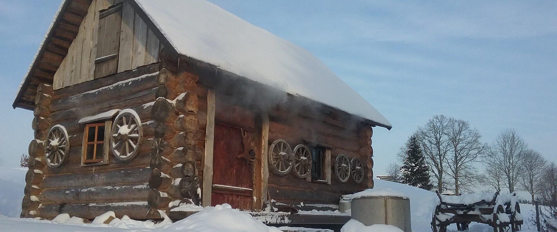 Otepää Külmalätte suitsusaun talvel