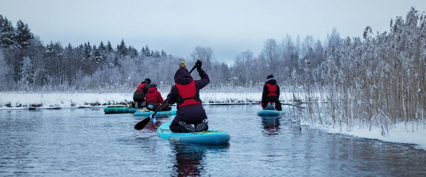 SUP adventure in Tapa on Valgejõgi River