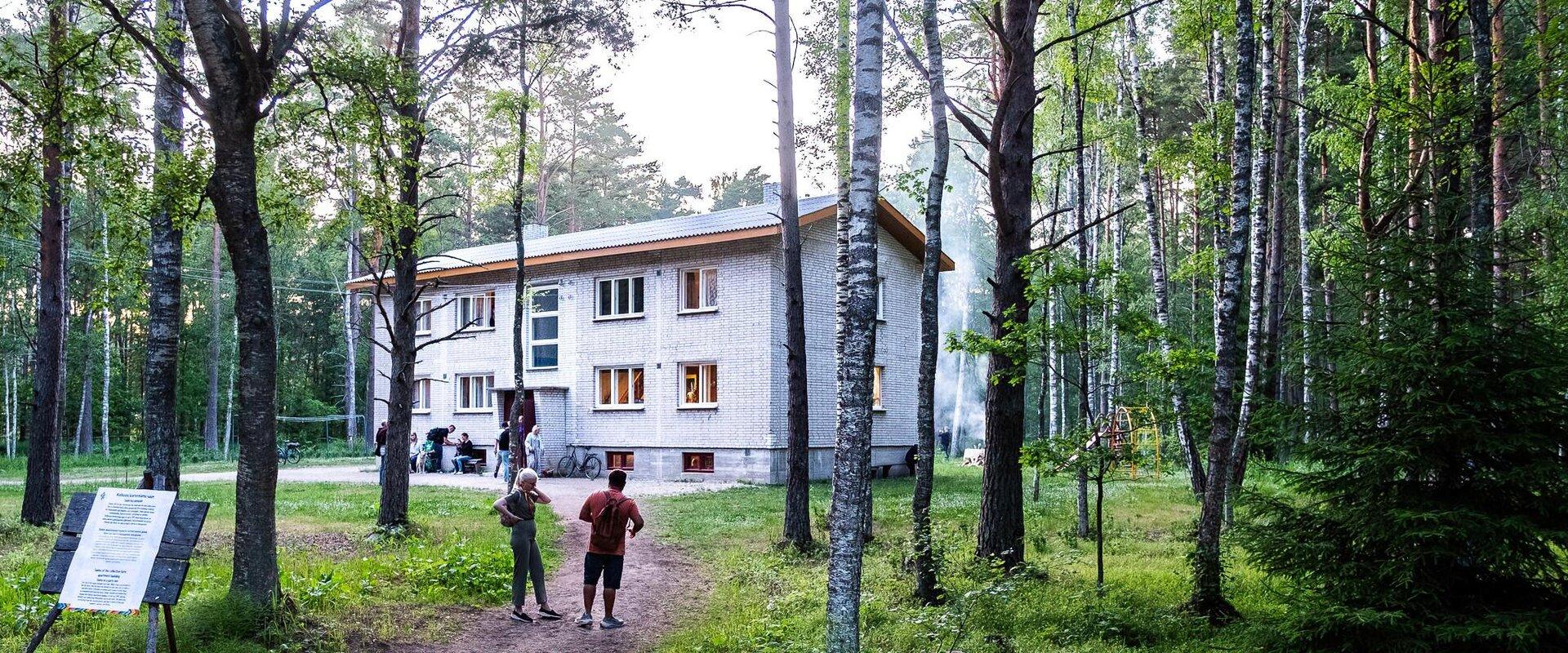 Kolkhoz apartment building in Estonian Open Air Museum