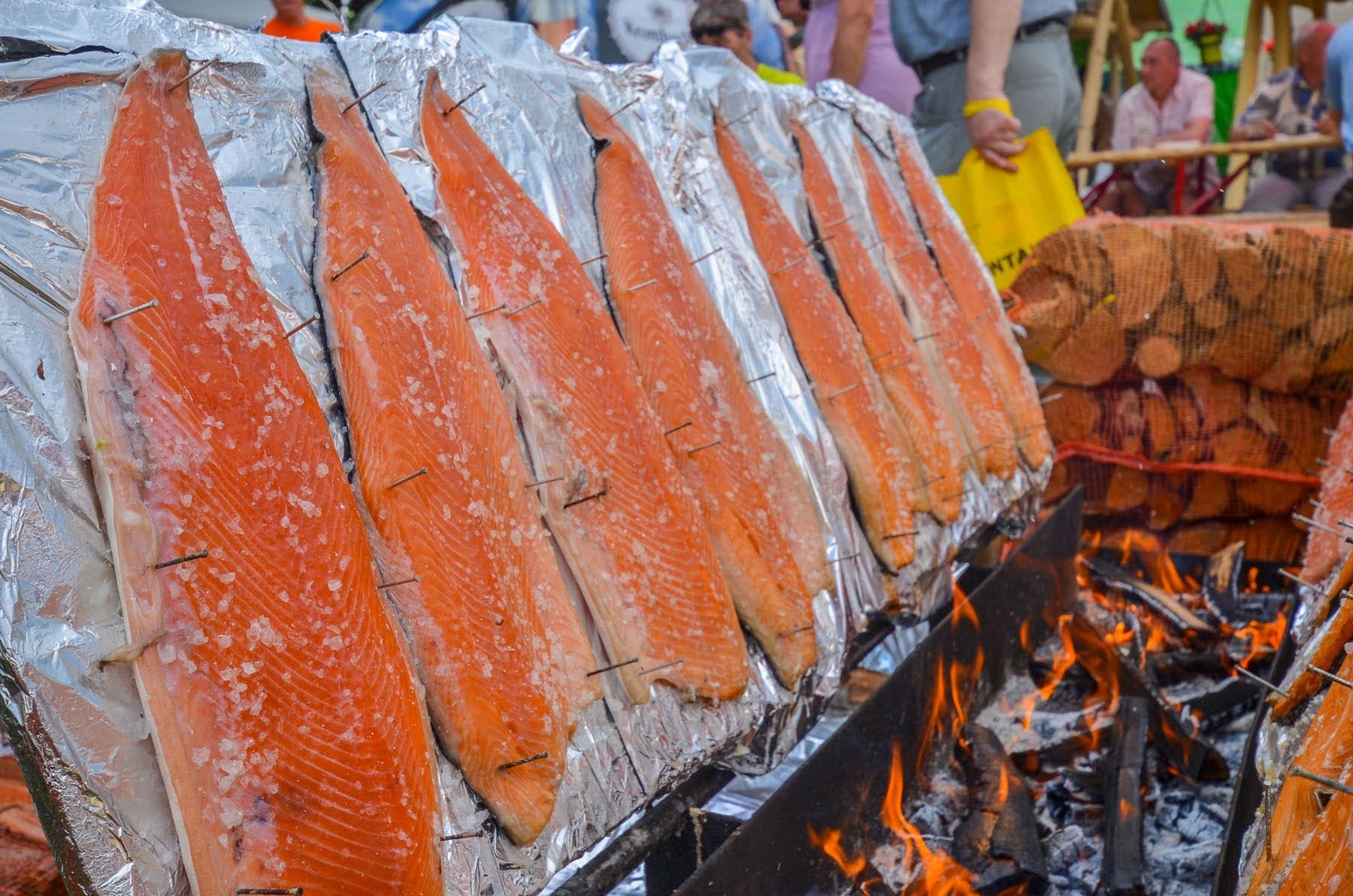 Grillfesti üks menuroogasid - Lapilõhe