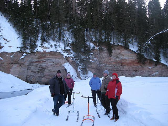 Kick-sledge hike in Taevaskoda