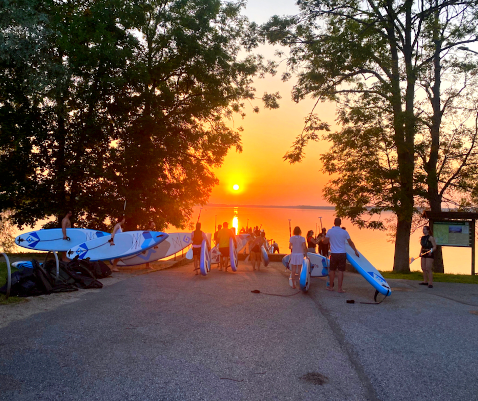 päikeseloojang Saadjärvel
