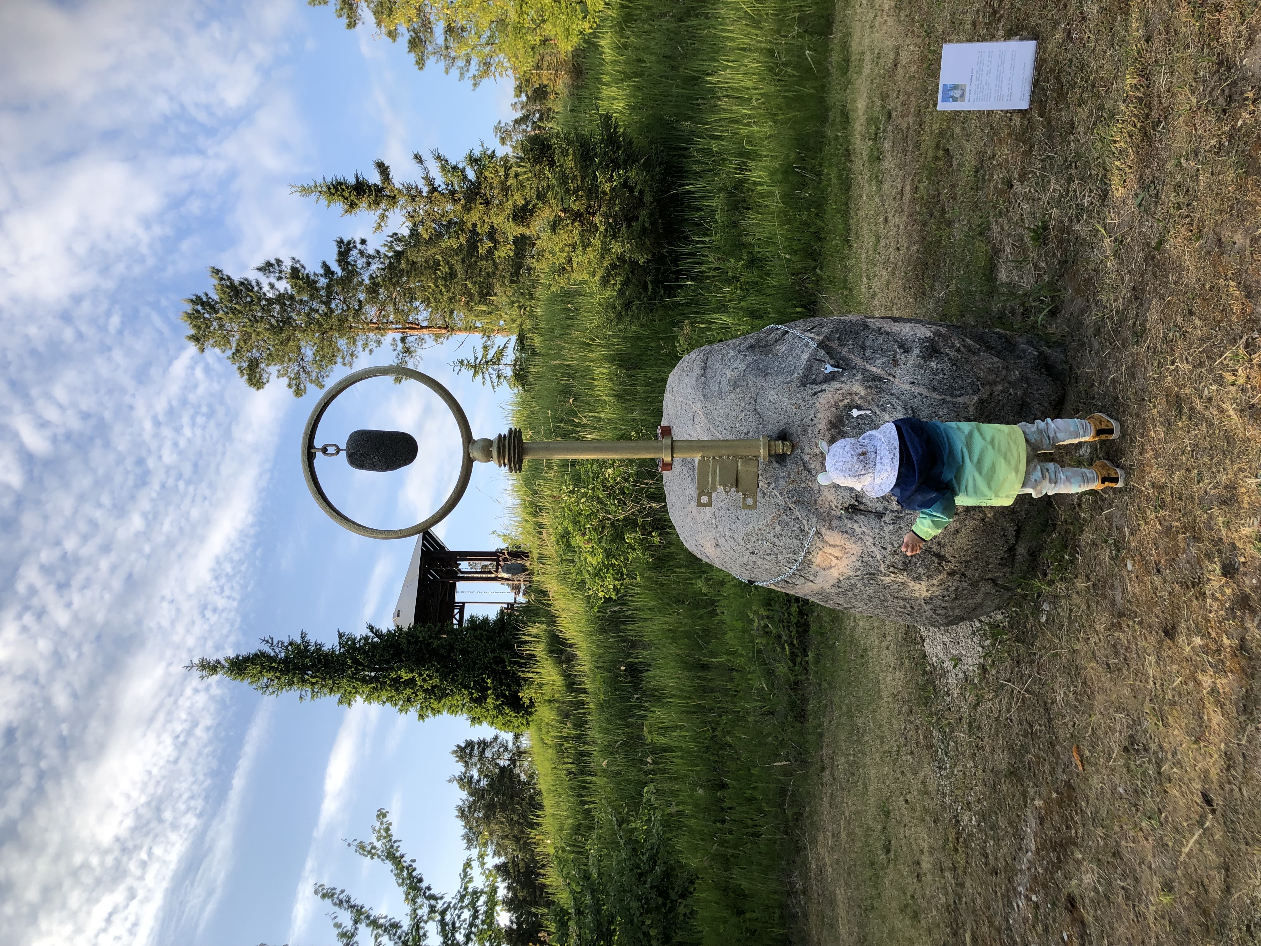 Tiina Ojaste kivi-installatsioonide õuegalerii. SOOVIKIVI