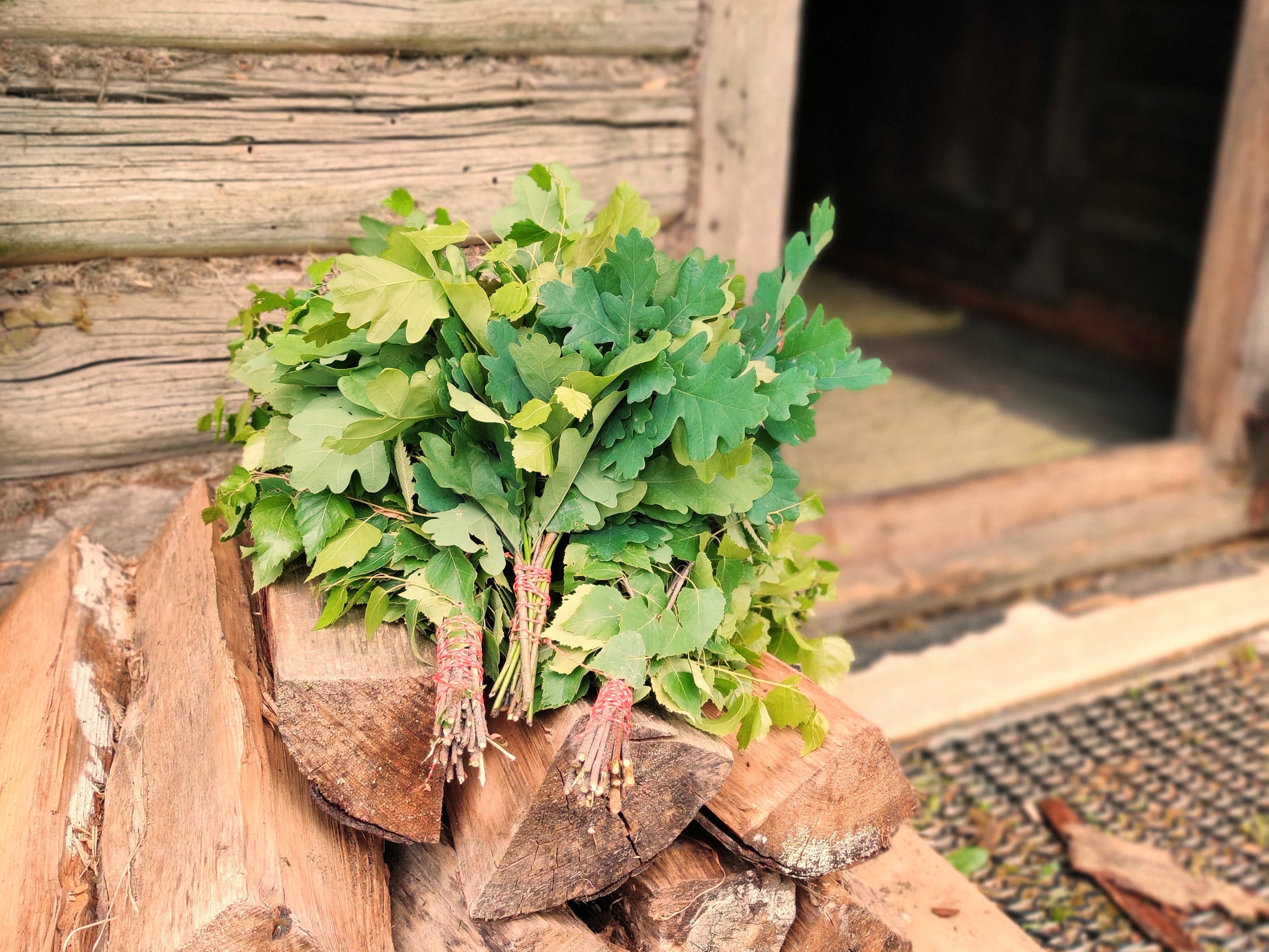 Saunarituaal tammepuidust vihaga