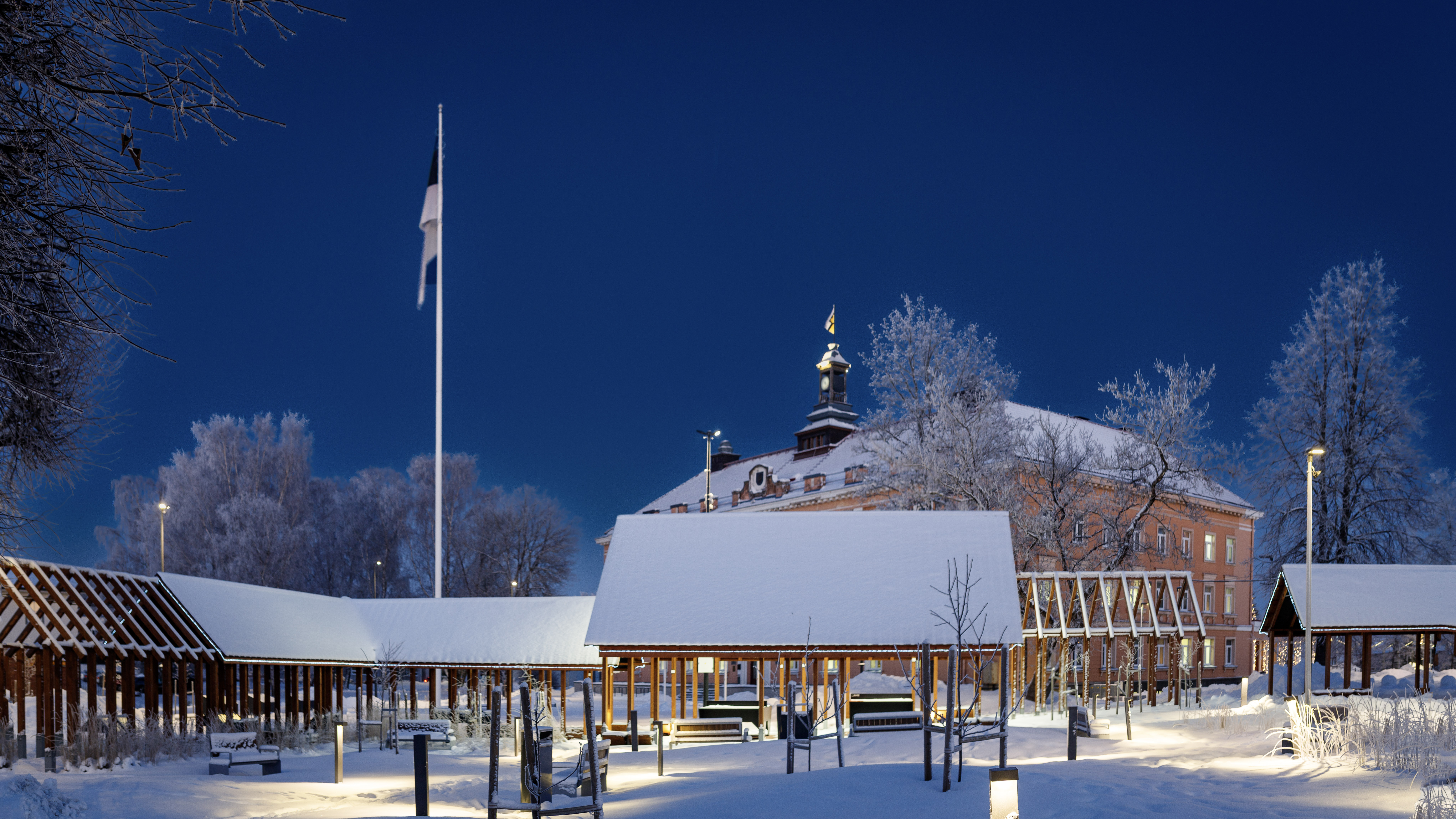 Estonian flagstaff in Otepää