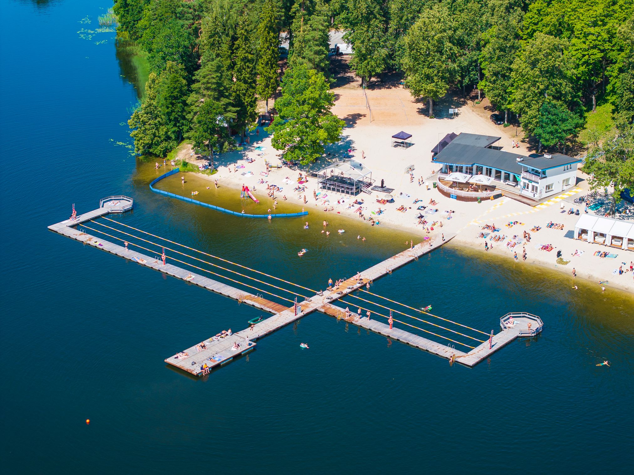 Pühajärve Beach from above