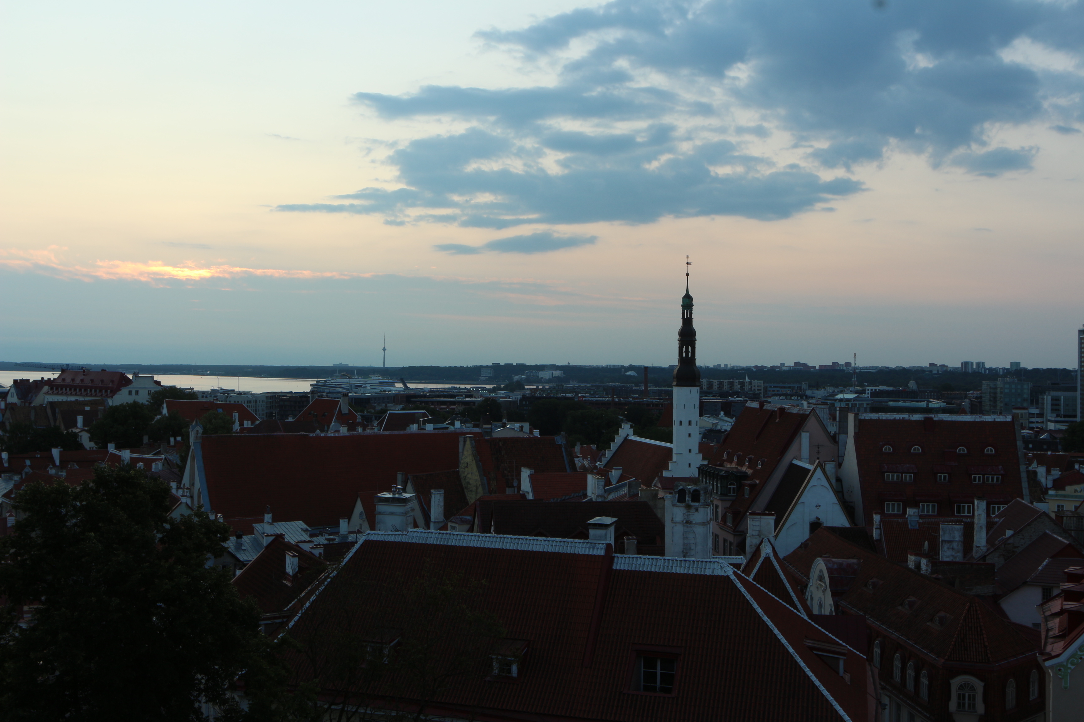 Aussicht von der Gerichtstraße auf die Tallinner Altstadt