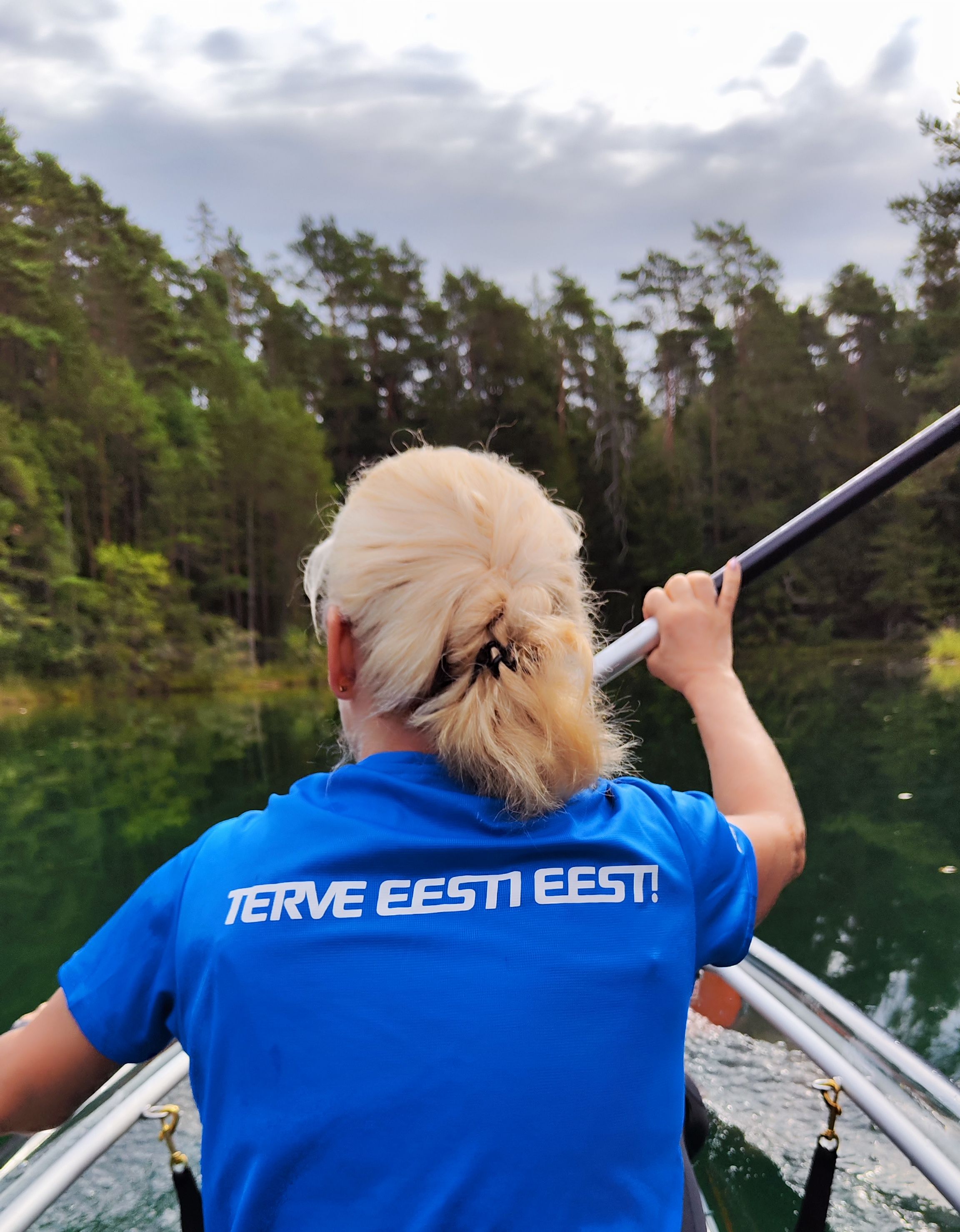 Klaaskajakiga Norra allikajärvel