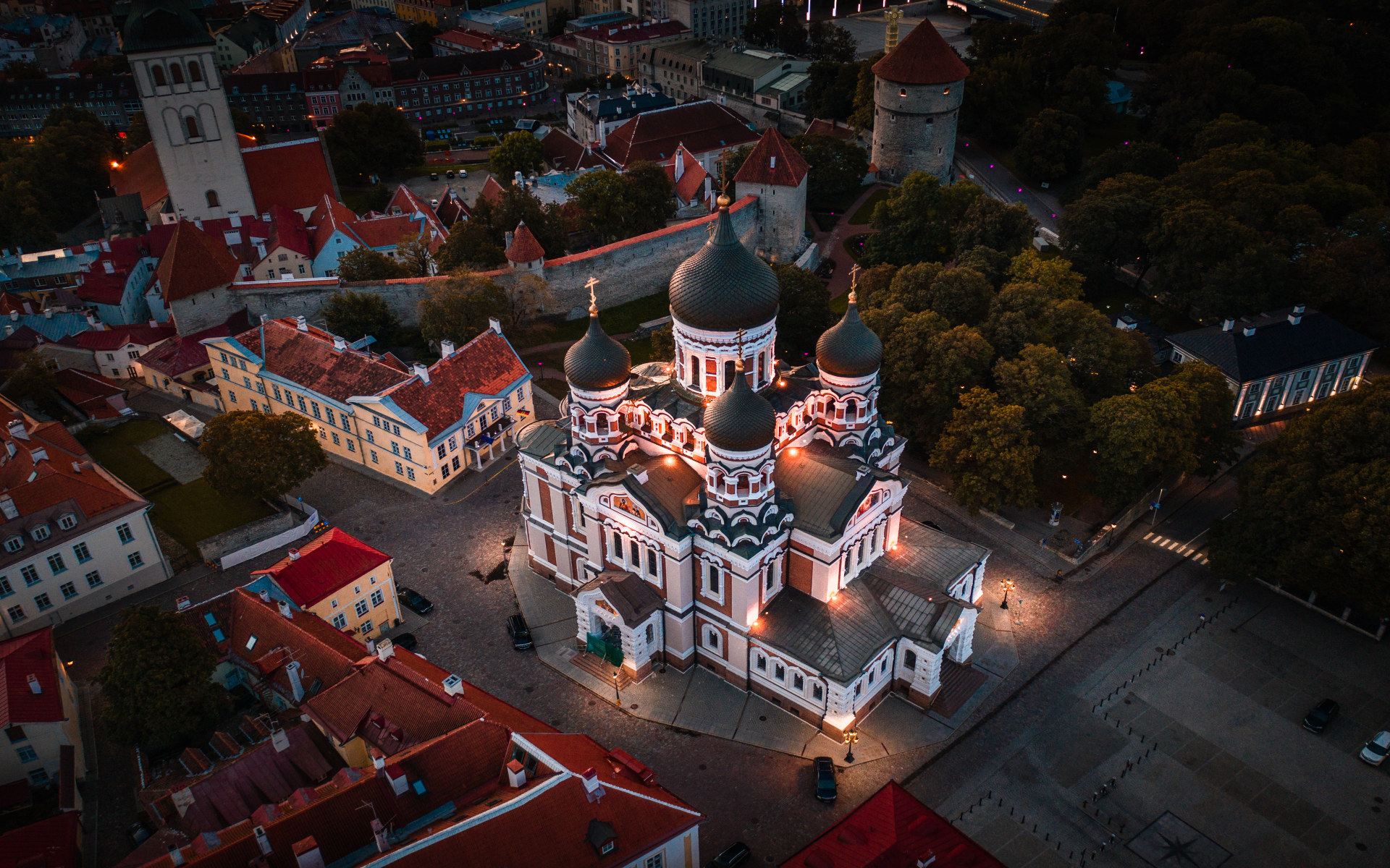 Tallinn Alexander Nevsky Cathedral in old town