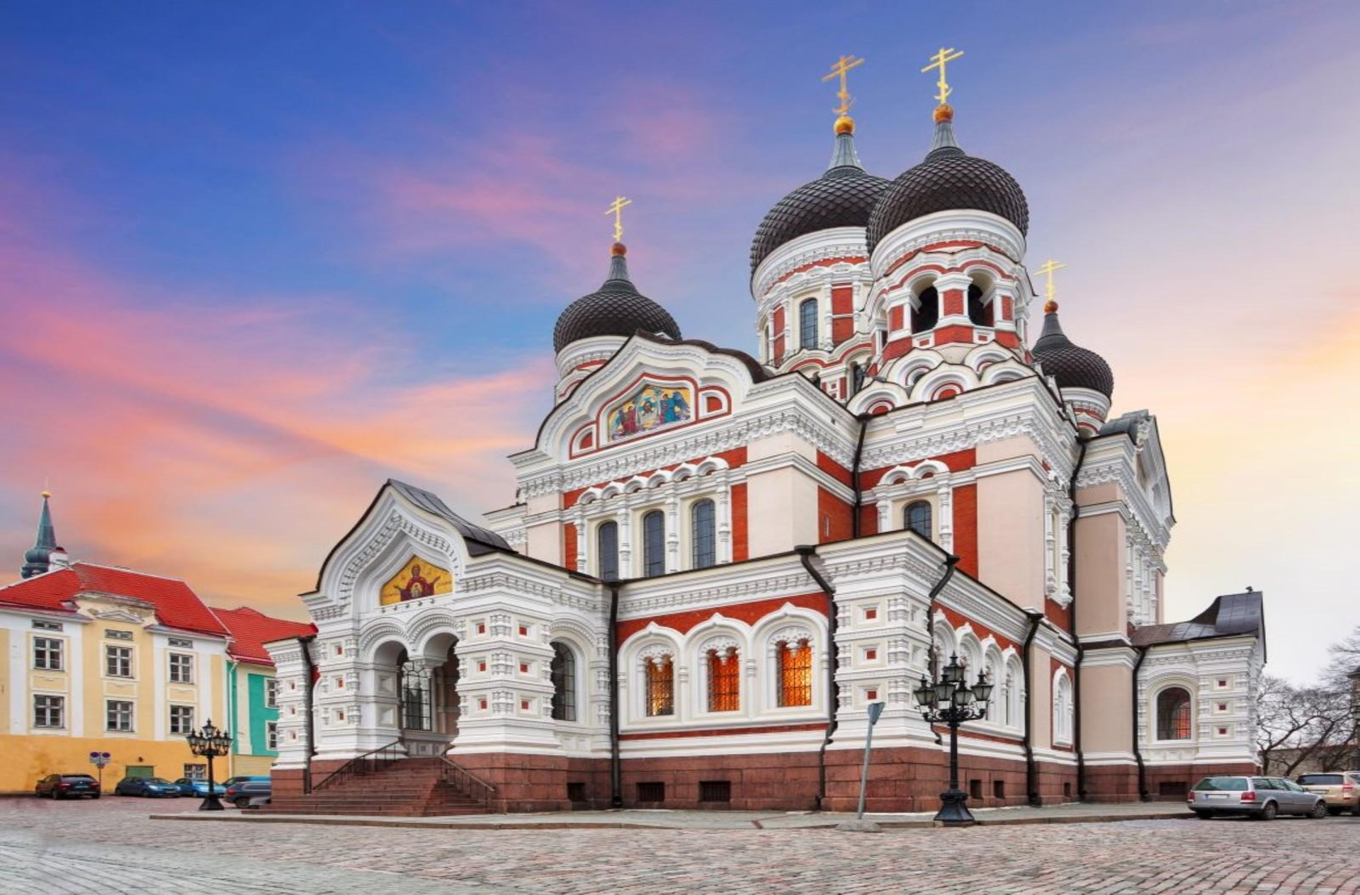 Tallinn Alexander Nevsky Cathedral in old town