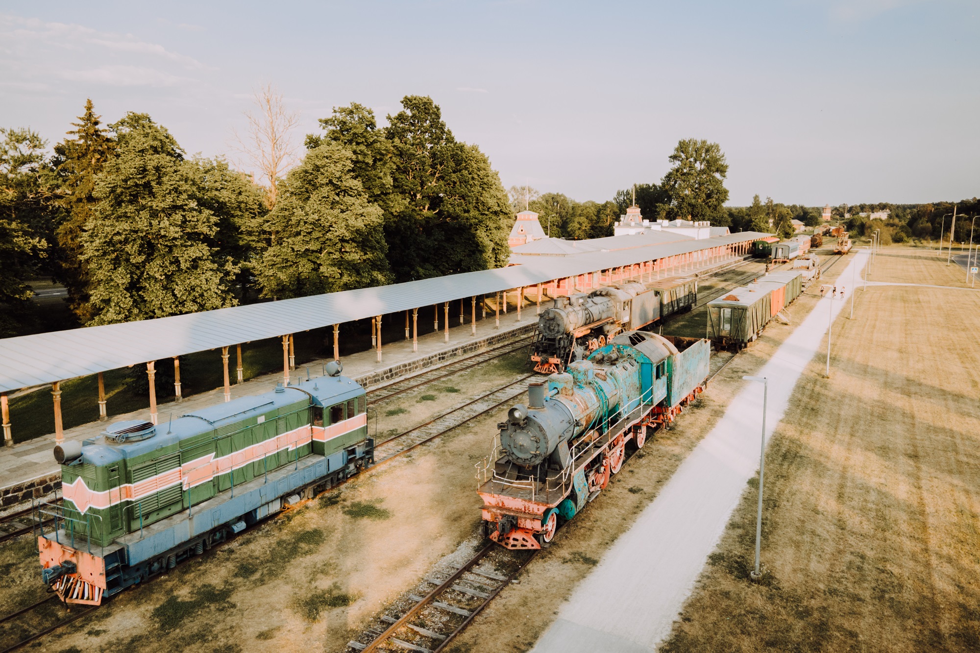 aerial view of the platform