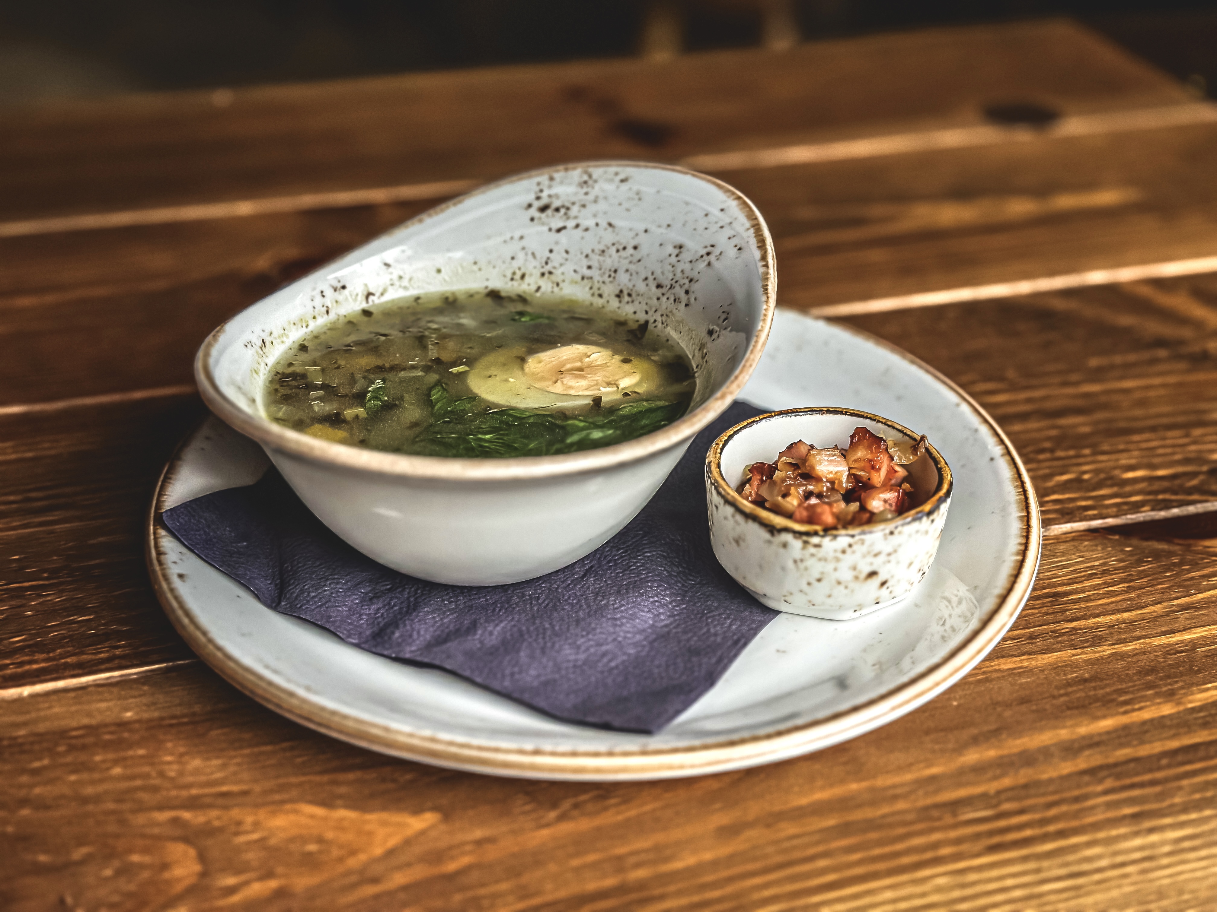 Sorrel soup Estonian cuisine in Lahemaa National Park