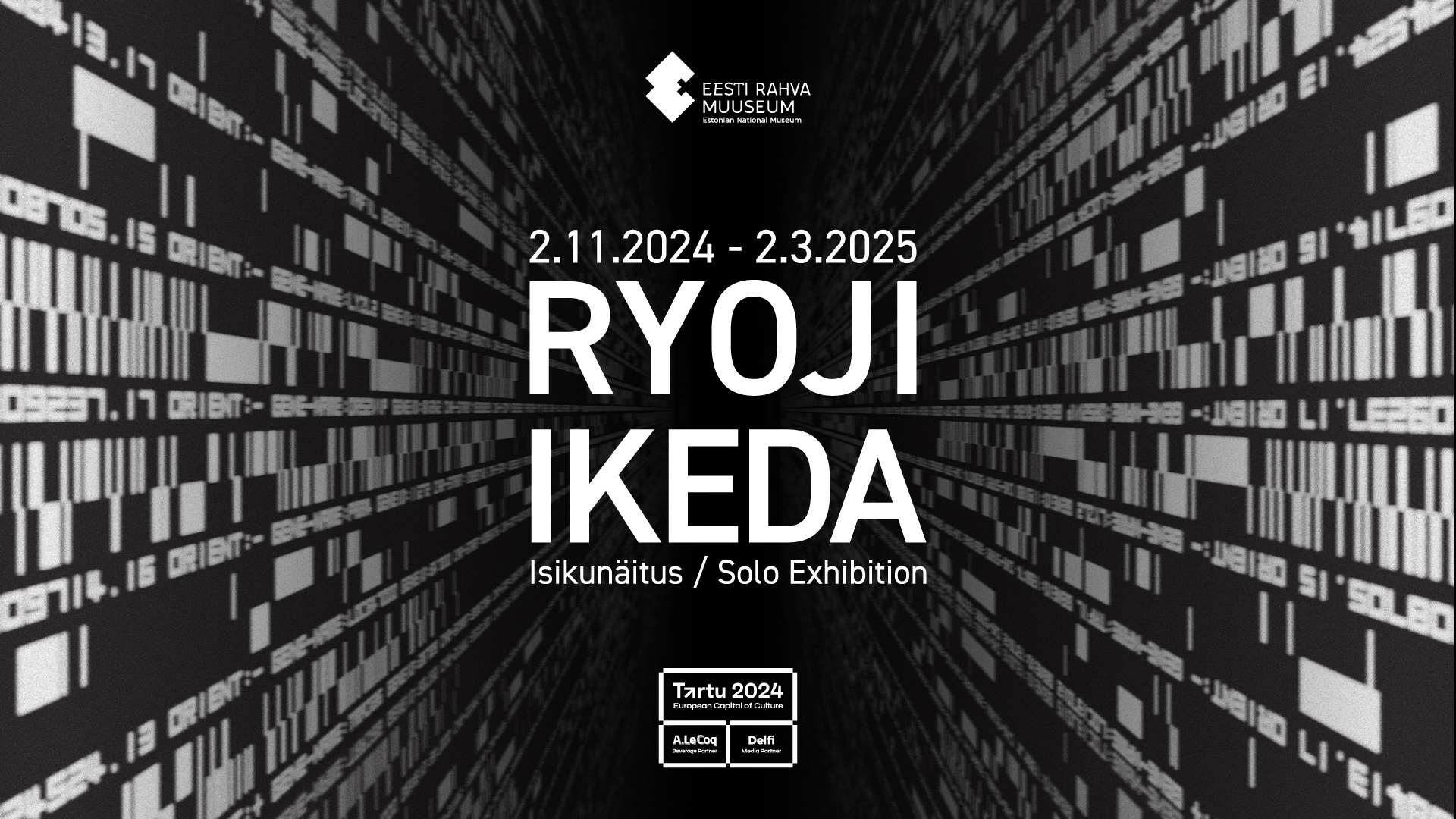 Ryoji Ikedas personālizstādes plakāts