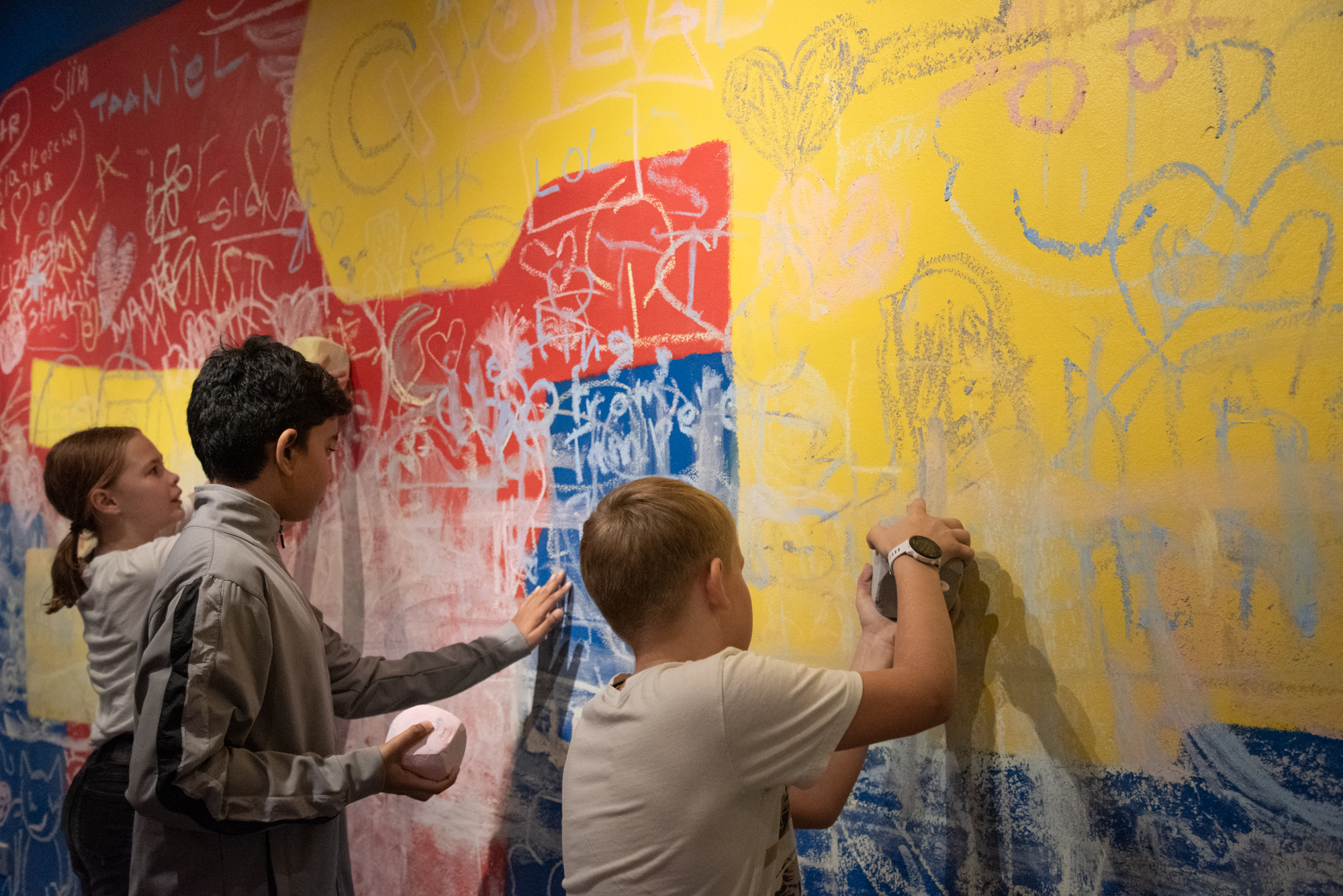 Children drawing  “The Secrets of the Leaning Building”