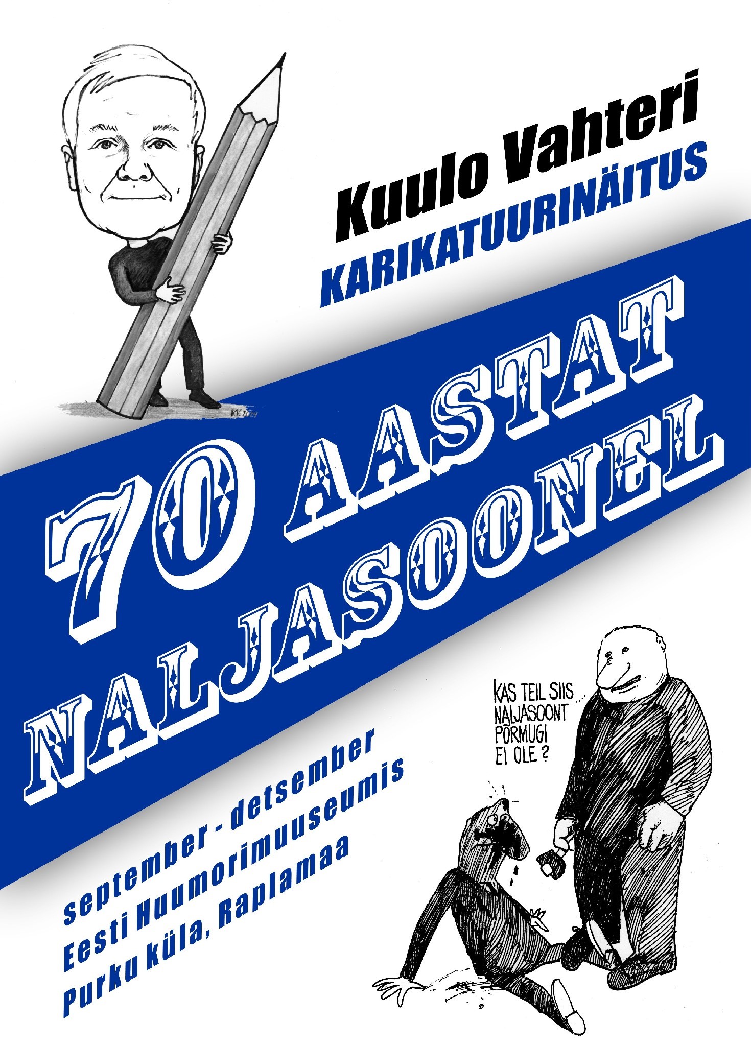 Karikaturist Kuulo Vahteri juubelinäitus